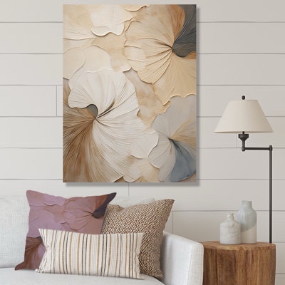 Beige Minimalism Elegance In Bloom - minimal wall art print