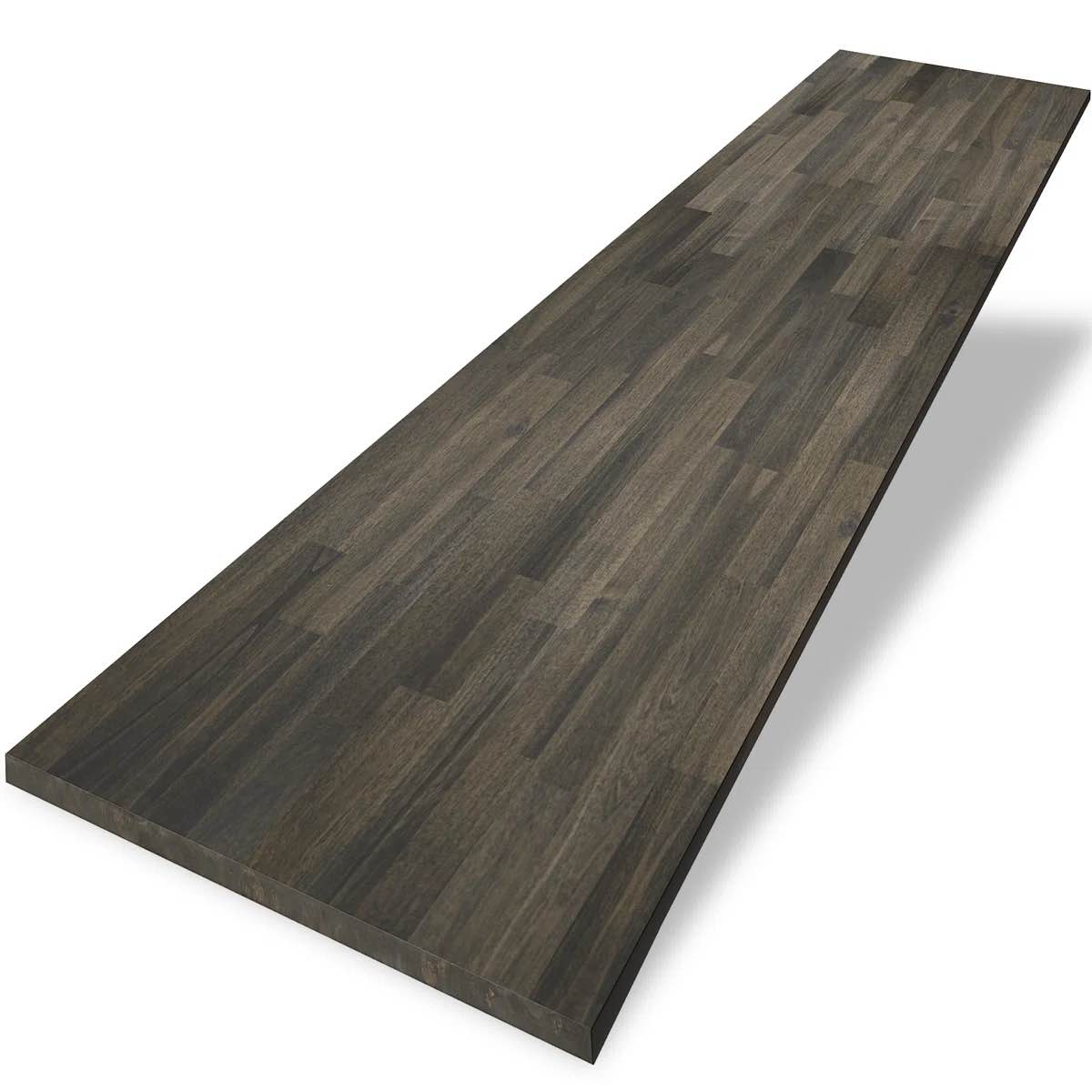 Gladys 1" Acacia Butcher Block Countertop - Desktop for Standing Desks, Office Tables, Countertops, and DIY Projects