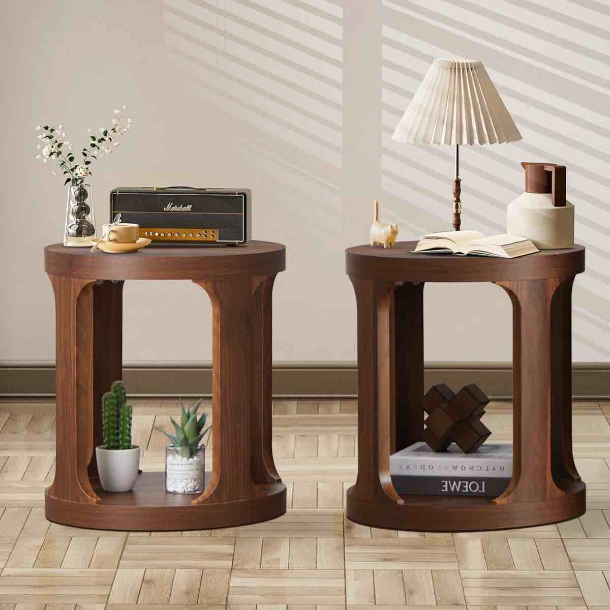 Noriko End Table Set with Storage (Set of 2)