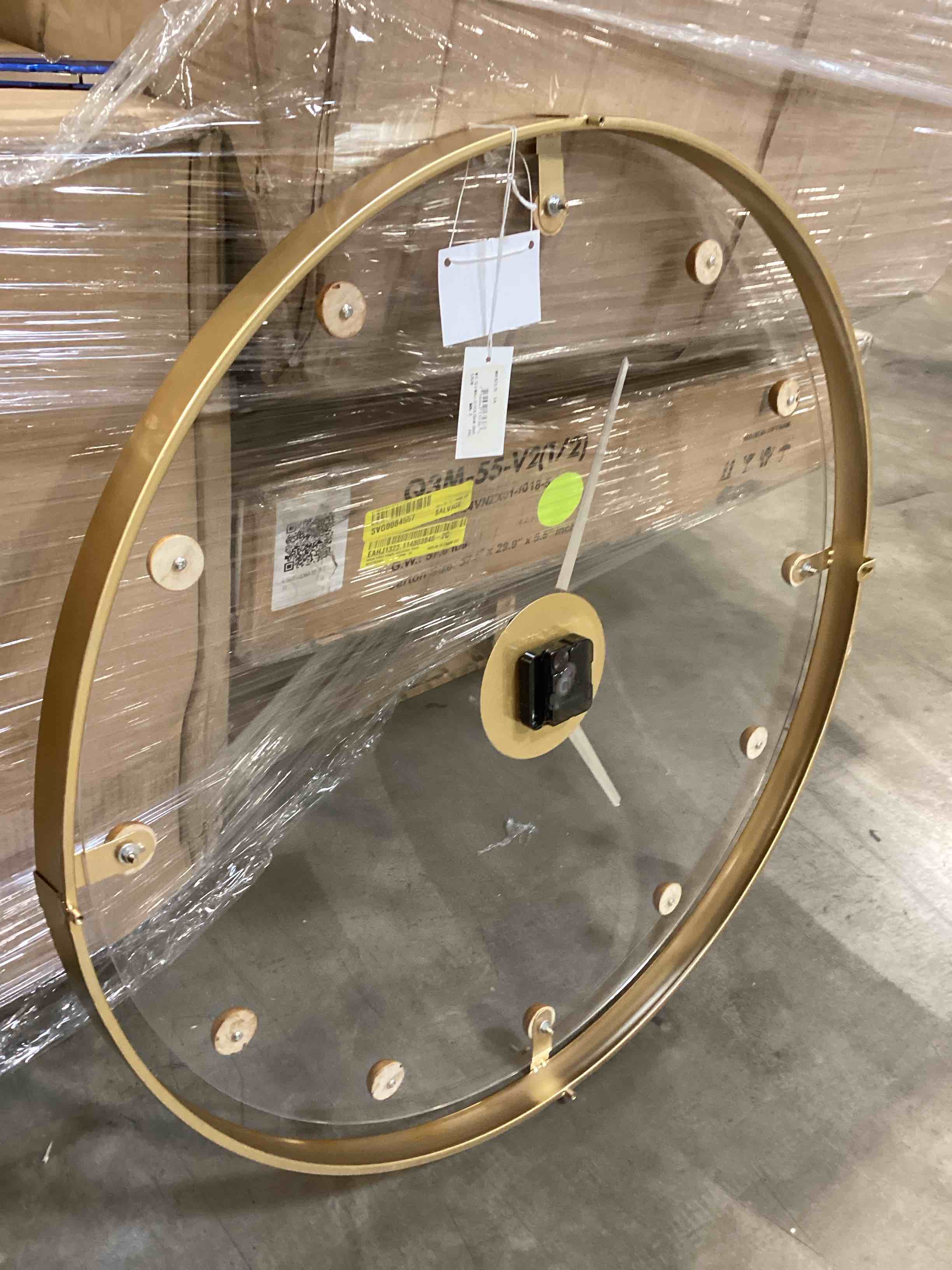 Acrylic and Metal Clock