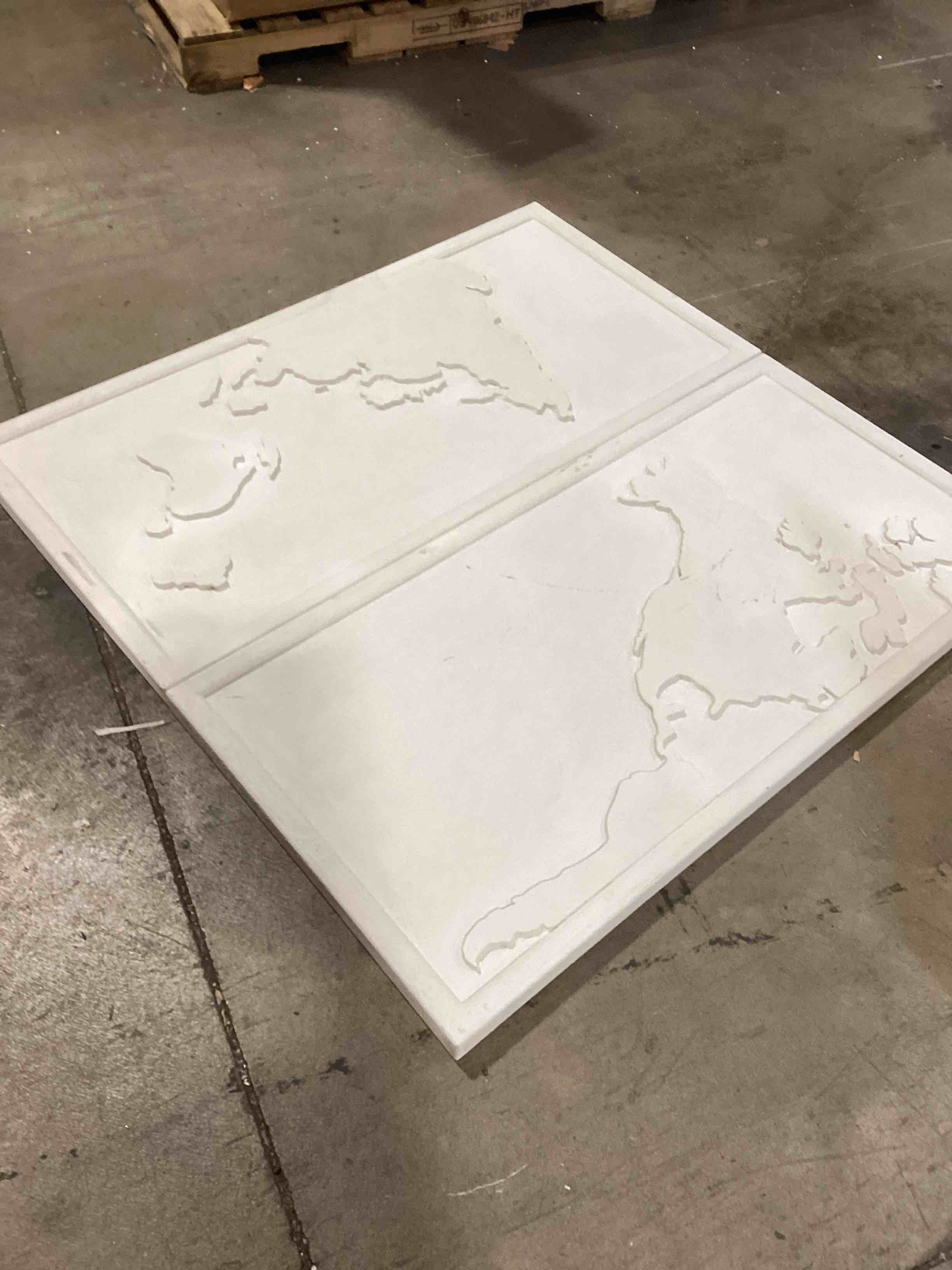 White Abstract Wall Art Decoration 