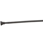 ALLZONE Tension Curtain Rod for Window, 83-123 Inches, Heavy Duty Curtain Rods No Drilling, Non-Slip Bathroom Shower Tension Rod, Renter Friendly, Adjustable, Spring Loaded, Extra Long, Black