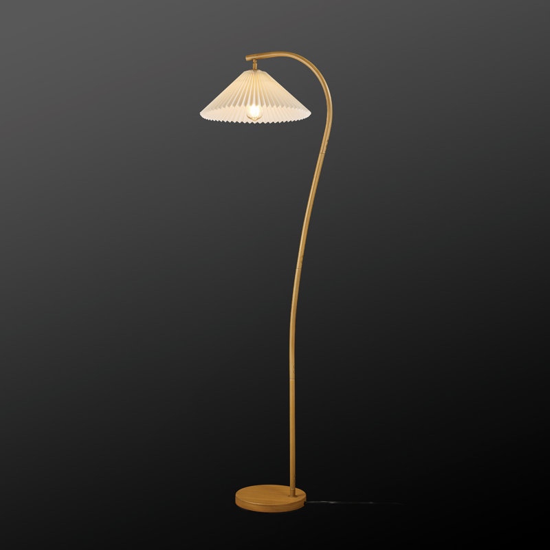 evangeline wood floor lamp