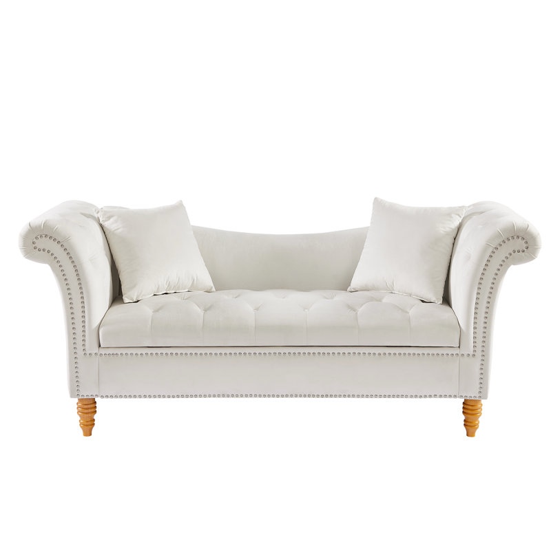 Jalinqua 70.8" Wide Velvet Tufted Rectangle Storage Ottoman