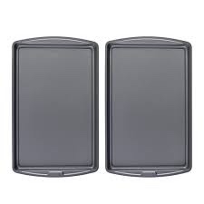 GoodCook Everday Nonstick Carbon Steel 17 x 11-Inch Baking Sheet Set, 2 Pack – Medium Sized Carbon S