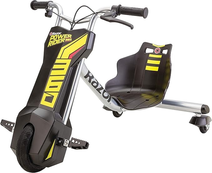 Razor Power Rider 360 9 MPH Drifting Trike Ride-On Electric Powered Tricycle