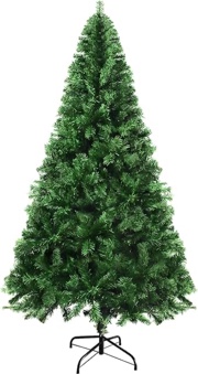 MuRealy Premium Christmas Tree 6FT - Artificial Holiday Christmas Pine Tree with 800 PVC Branch Tips, Easy Assembly, Indoor Xmas Full Tree for Office Home Store Party Decoration Holiday Decor