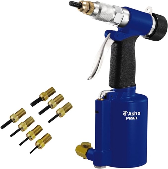 Astro Pneumatic Tool PRN1 3/8" Capacity Pneumatic Rivet Nut Setting Kit - Metric & SAE