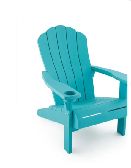 Keter Everest Adirondack Chair with Integrated Cupholder