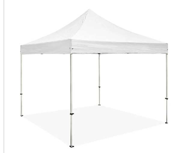  Steel Frame Canopy - 10 x 10', White