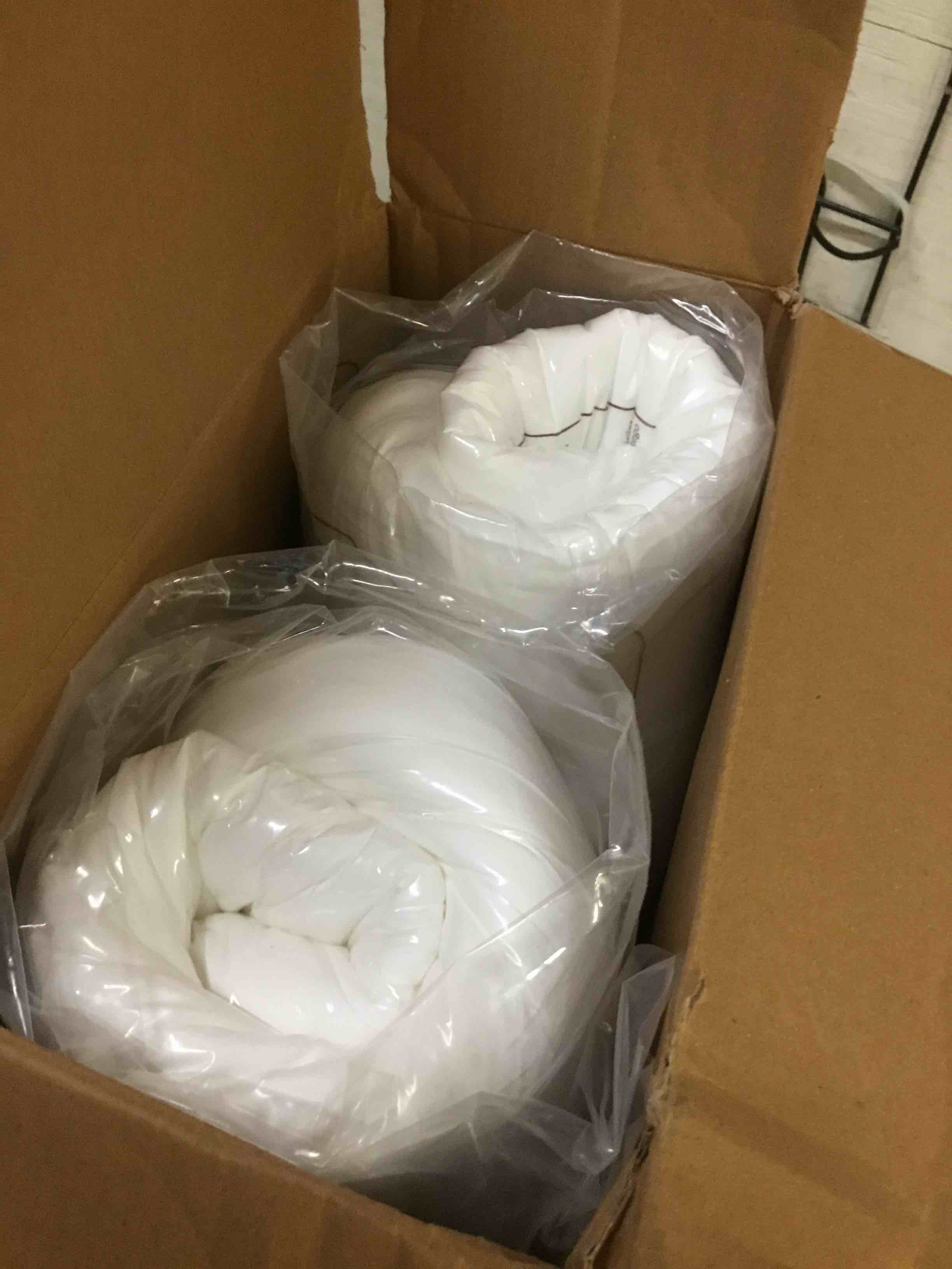 Condition photo showing New/Like New for utopia bedding 26x26 pillow inserts, white throw pillows for couch, 2 pack | indoor cushion inserts for bed, sofa & couch, supportive & fluffy decorative pillows for everyday comfort, set of 2, white