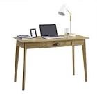 caffoz newport series wood computer desk with drawer in gold oak