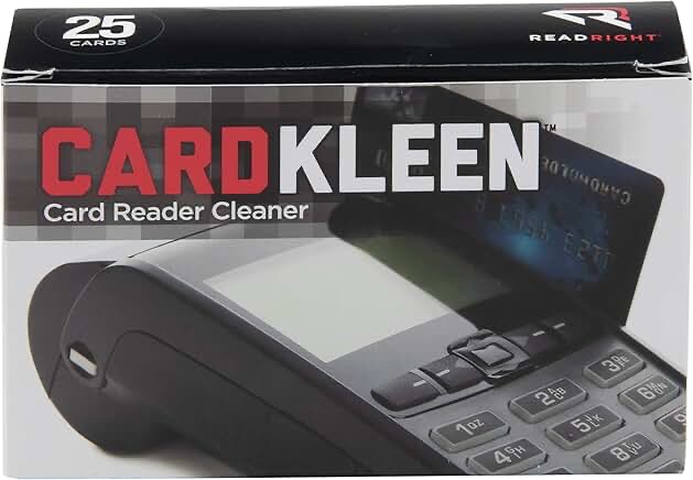 read right rr1222 cardkleen presaturated magnetic head cleaning cards  25/box