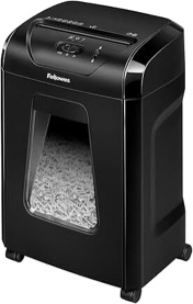 fellowes powershred 12 sheet cross-cut paper home office paper shredder  19.50  h x 9.69  w x 13.44  d