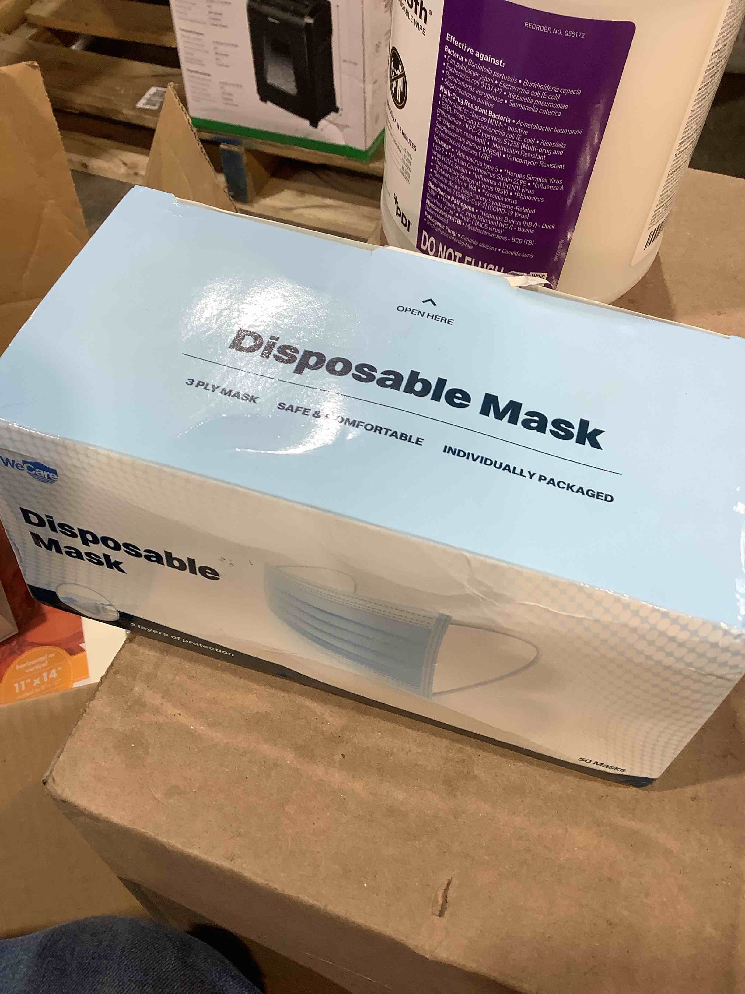Condition photo showing New/Like New for wecare 50 disposable mask