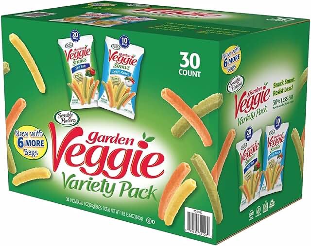 Sensible Portions Garden Veggie Straw Variety Pack (30 Pack)