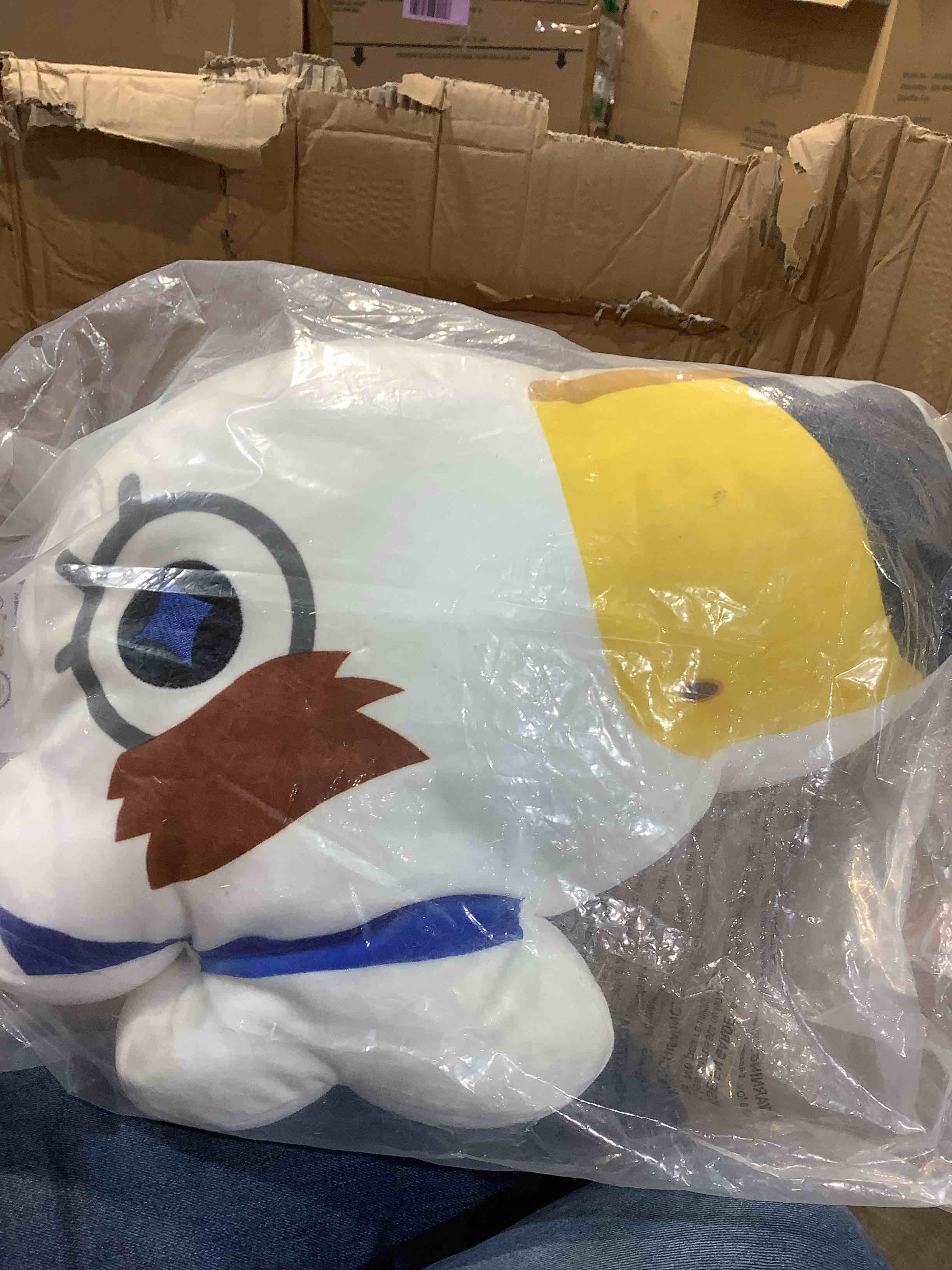 Condition photo showing New/Like New for club mocchi mocchi megasketcher t12822 plush figure toy