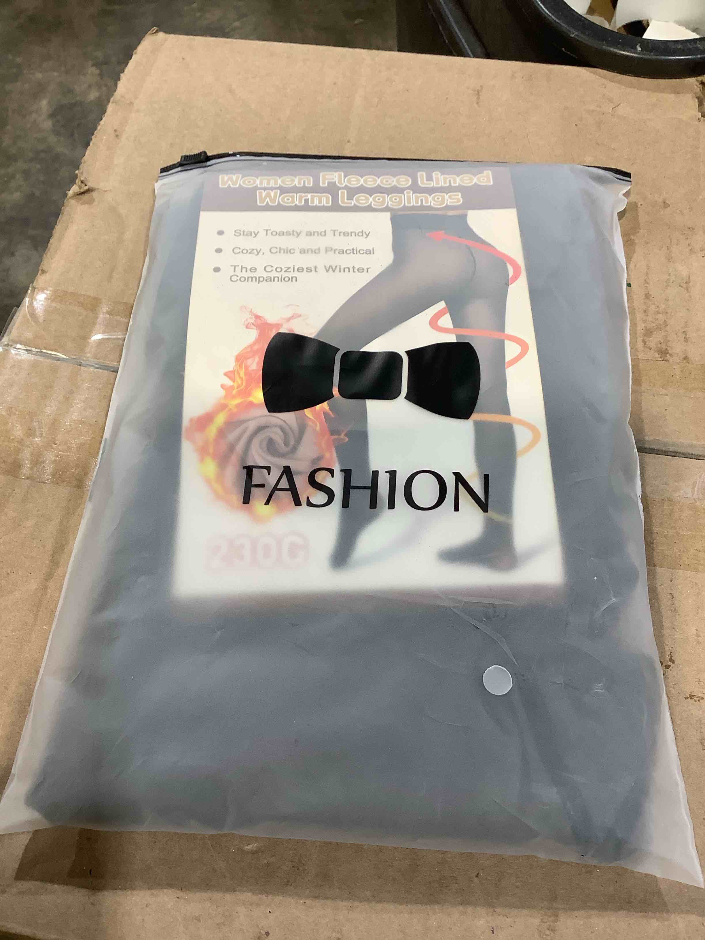 Condition photo showing New/Like New for beister fleece lined tights xxl for women, fake translucent winter warm leggings, high waisted stretchy thick thermal pantyhose fake translucent black xx-large