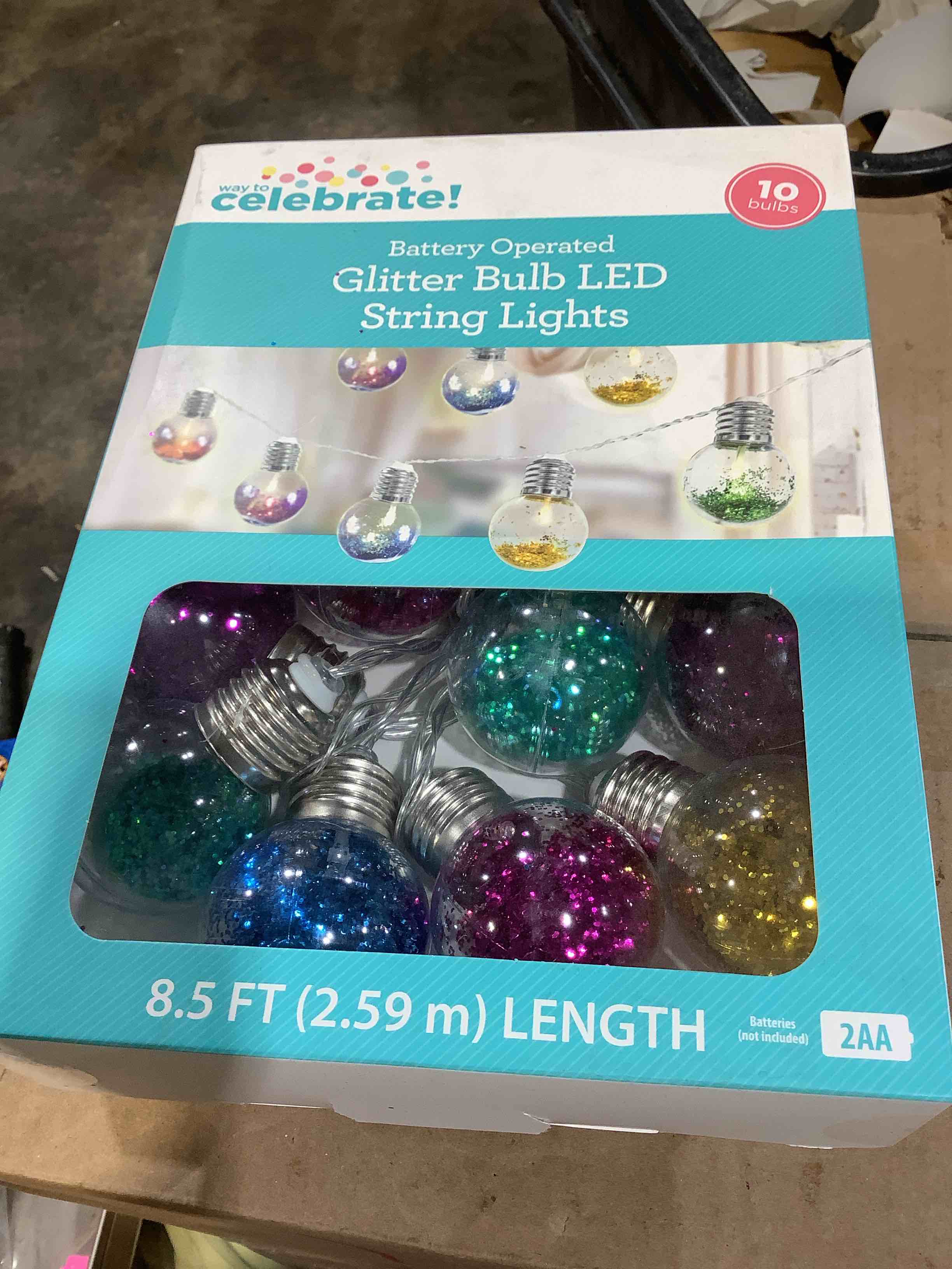 way to celebrate mini glitter lights
