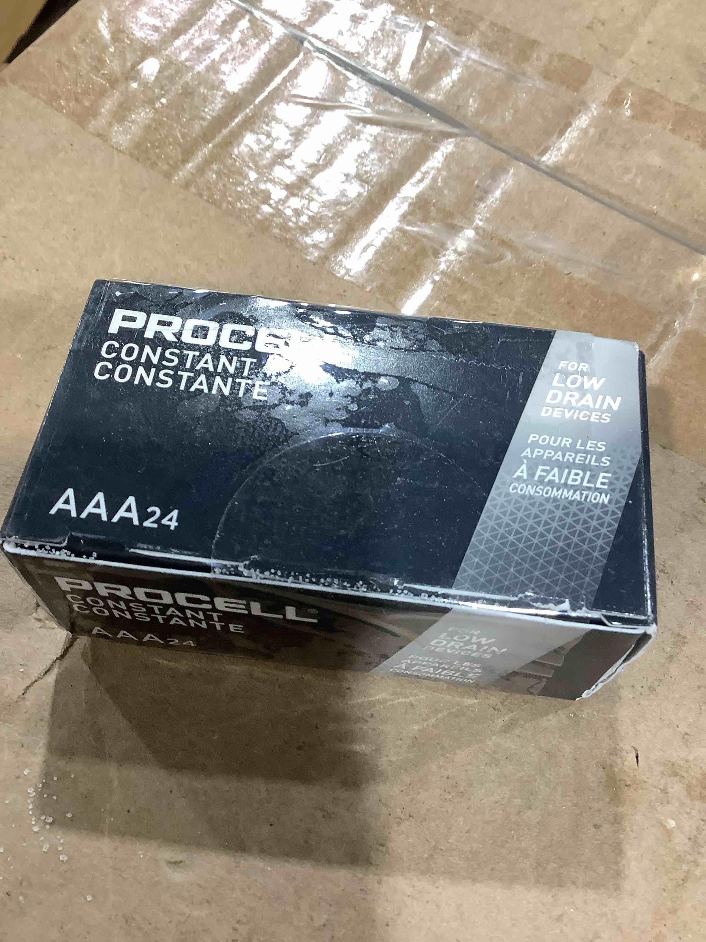 Condition photo showing New/Like New for procell aaa alkaline batteries  box of 24, in office