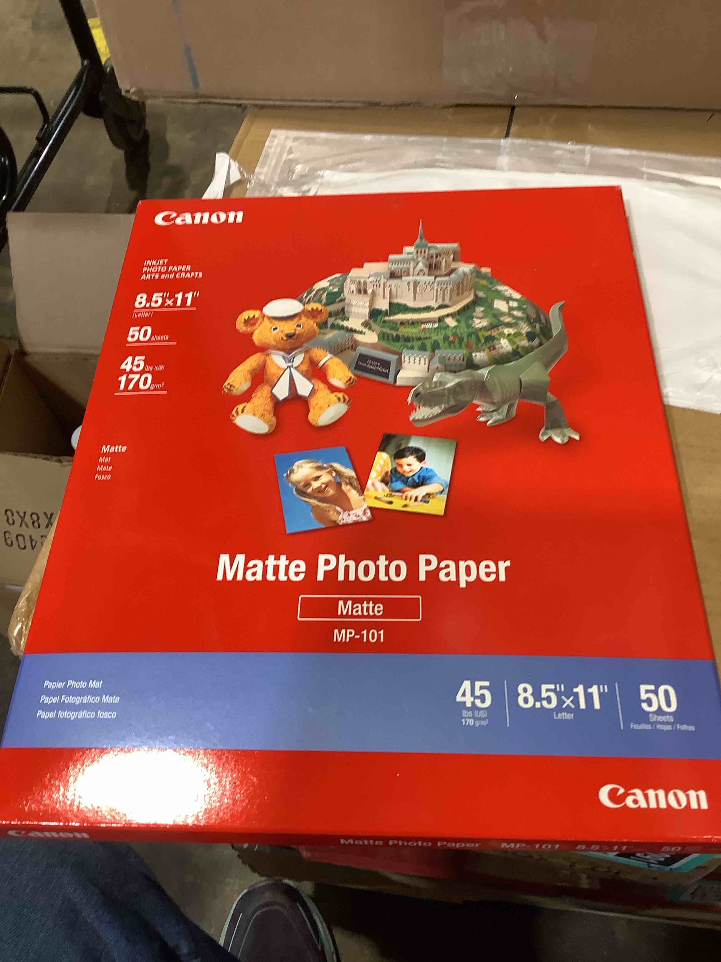Condition photo showing New/Like New for canon photo paper plus matte  8.5 x 11 inches  50 sheets