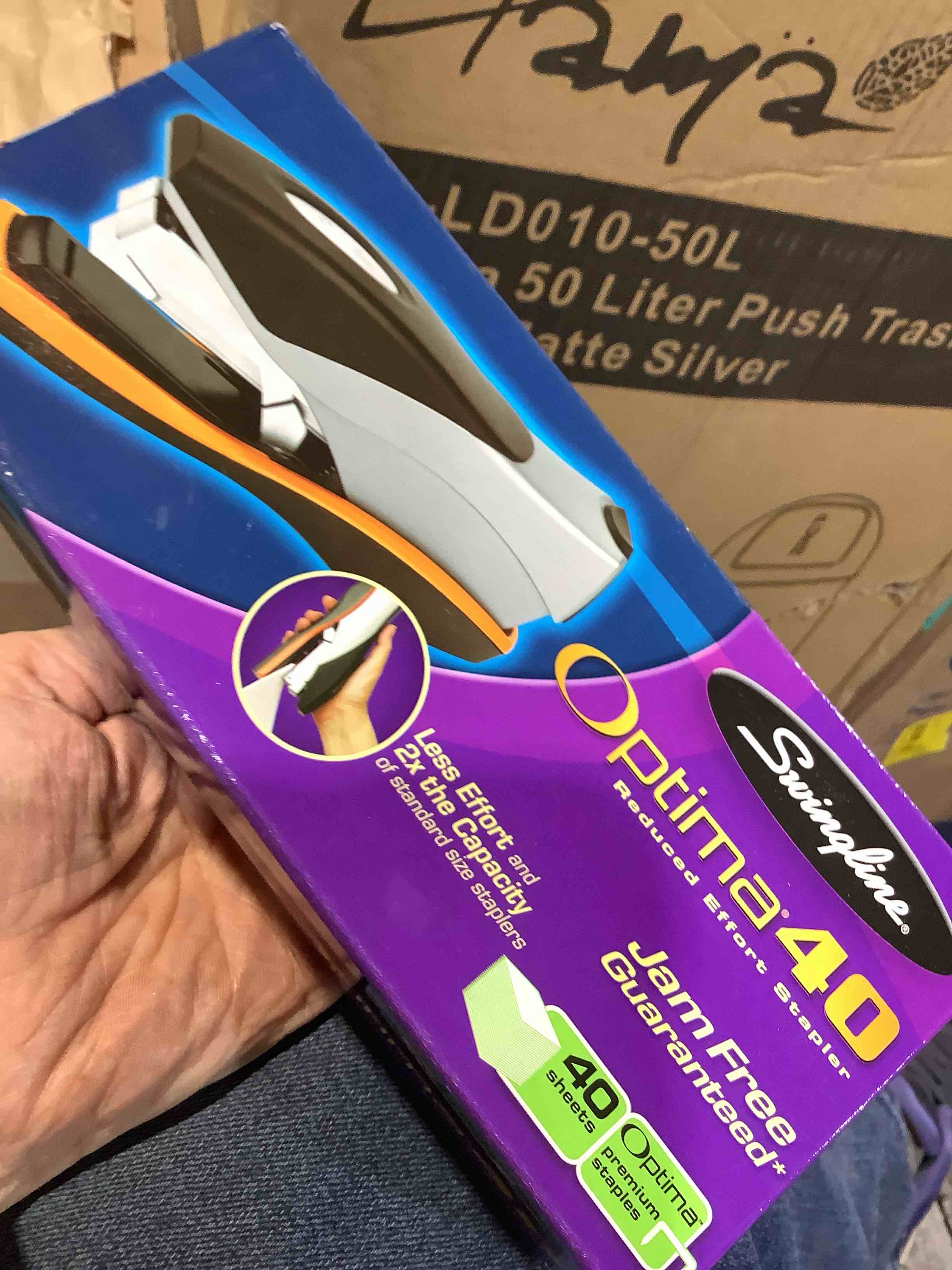 Condition photo showing New/Like New for swingline optima 40 desk stapler reduced effort 40 sheets silver - full size