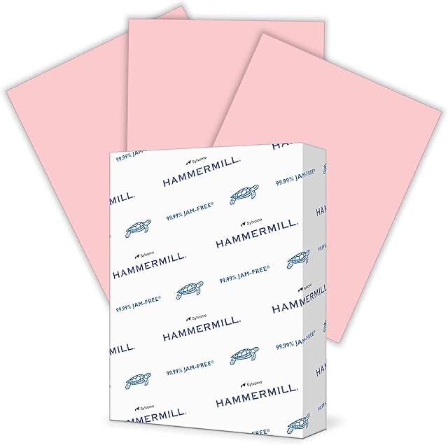 hammermill  ham103382ct  colors copy paper  500 sheets pink, 3 reams