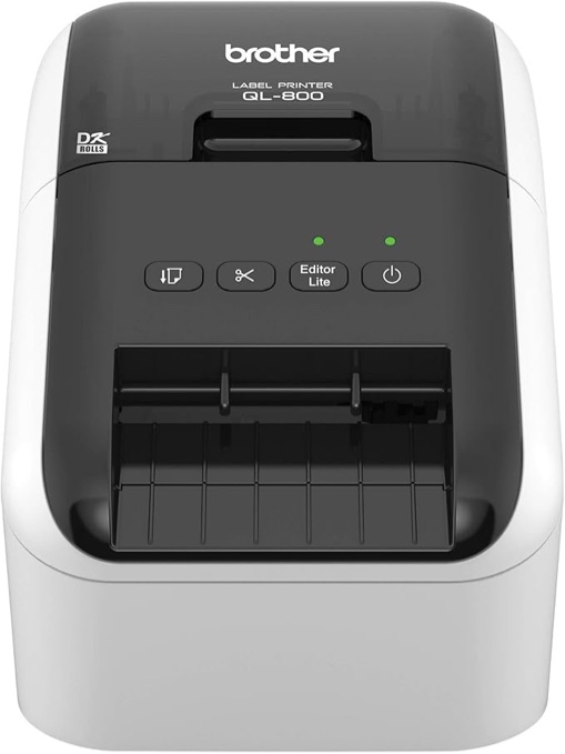 brother ql-800 high-speed professional label printer  black & red printing, in office