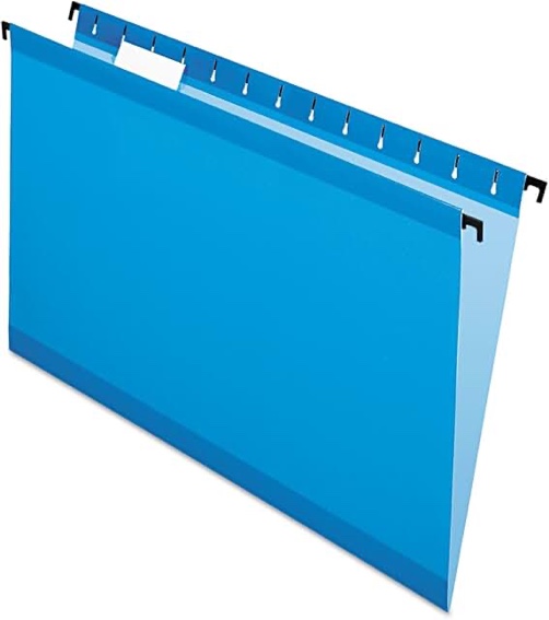 pendaflex reinforced hanging folders 1/5 tab legal blue 25/box 415315blu