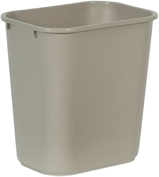 coastwide indoor trash can w/out lid beige soft plast 7 gal cw56430