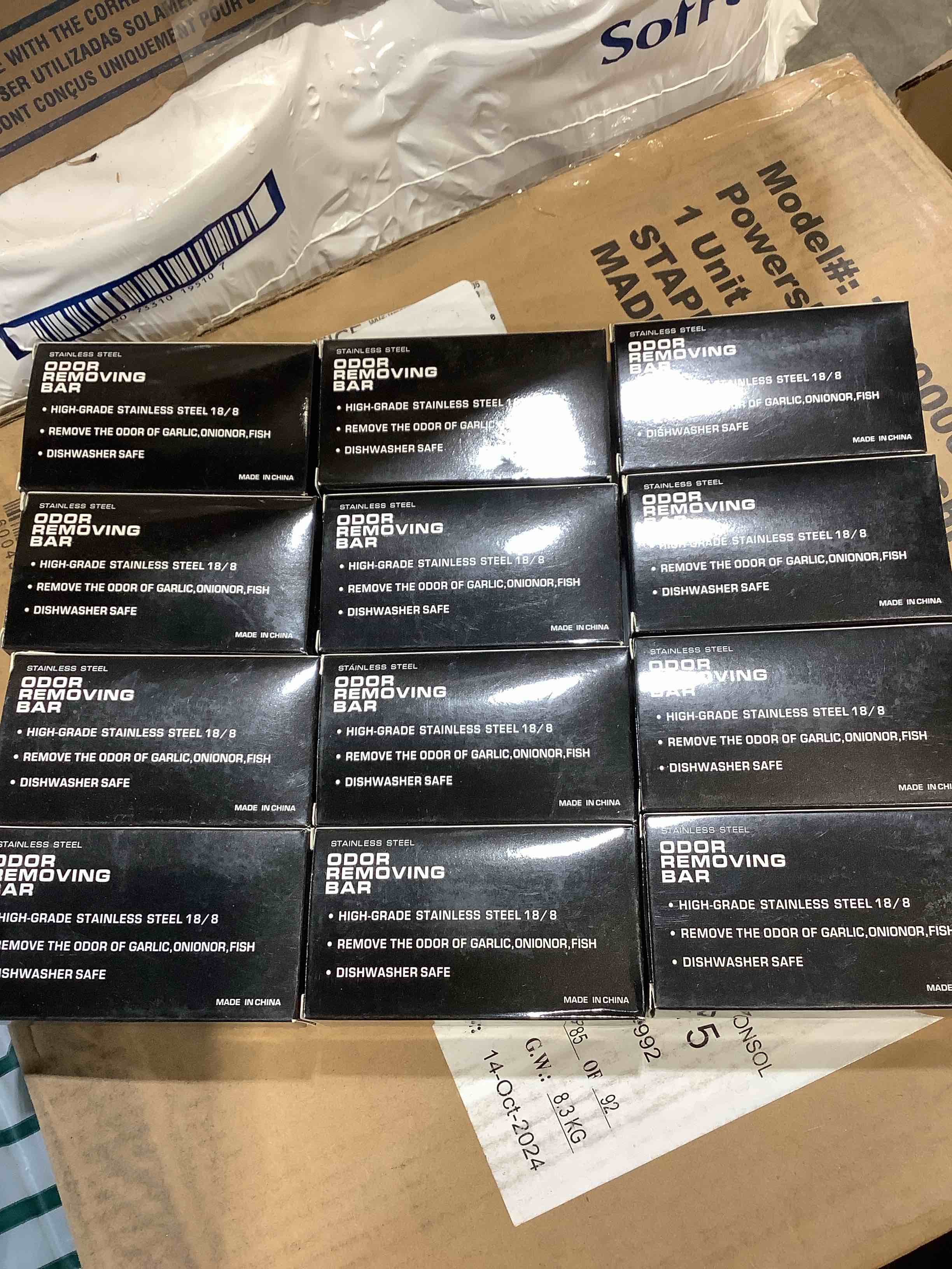 Condition photo showing New/Like New for stainless steel soap bar magic fish garlic odor remover, 12 count