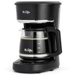 mr. coffee 12-cup programmable coffee maker black: stainless steel drip machine, dishwasher-safe, electric, paper filter, broken coffee pot