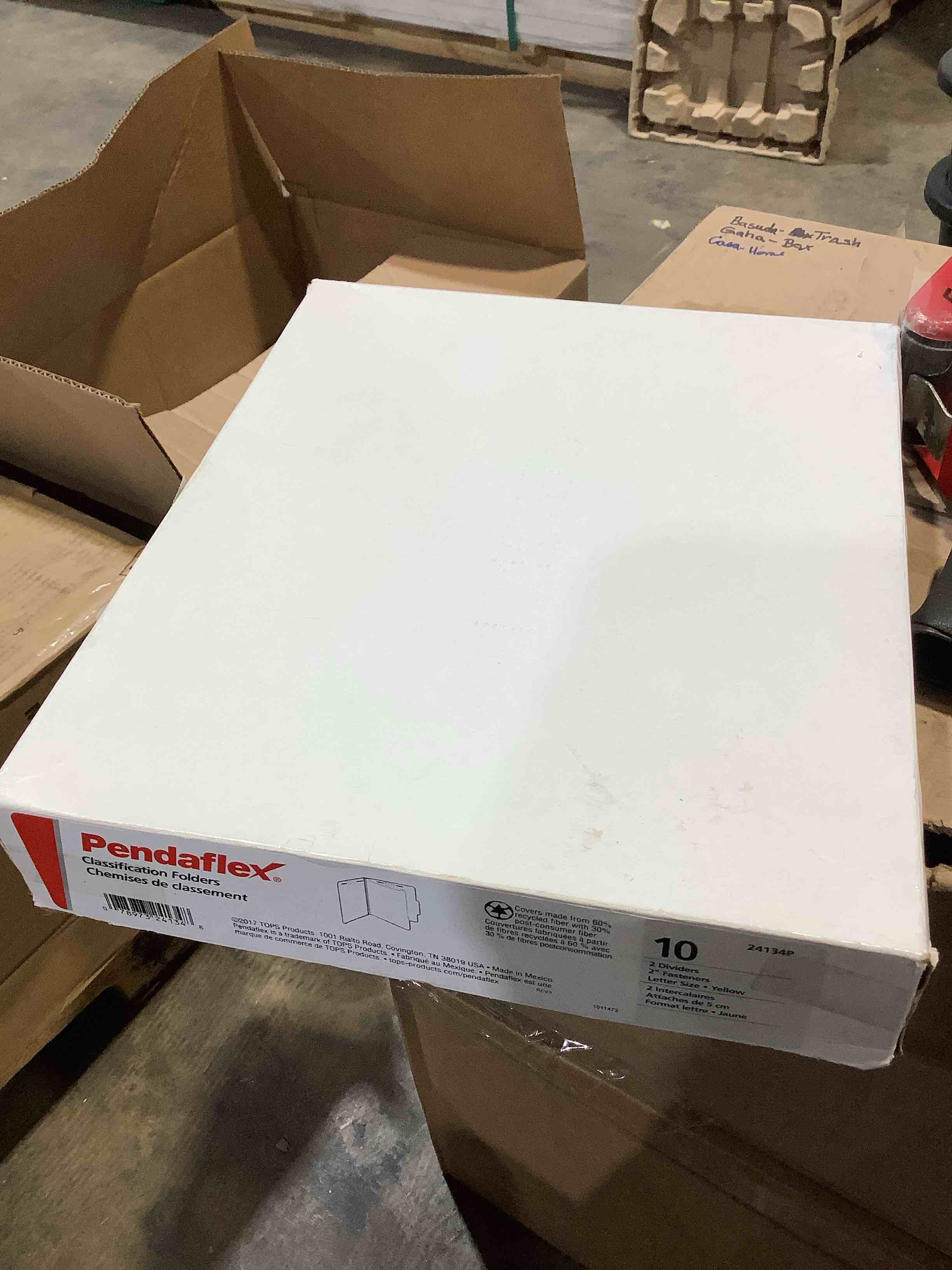 Condition photo showing New/Like New for pendaflex  pfx24134p  2-divider pressboard classification folders  10 / box  yellow