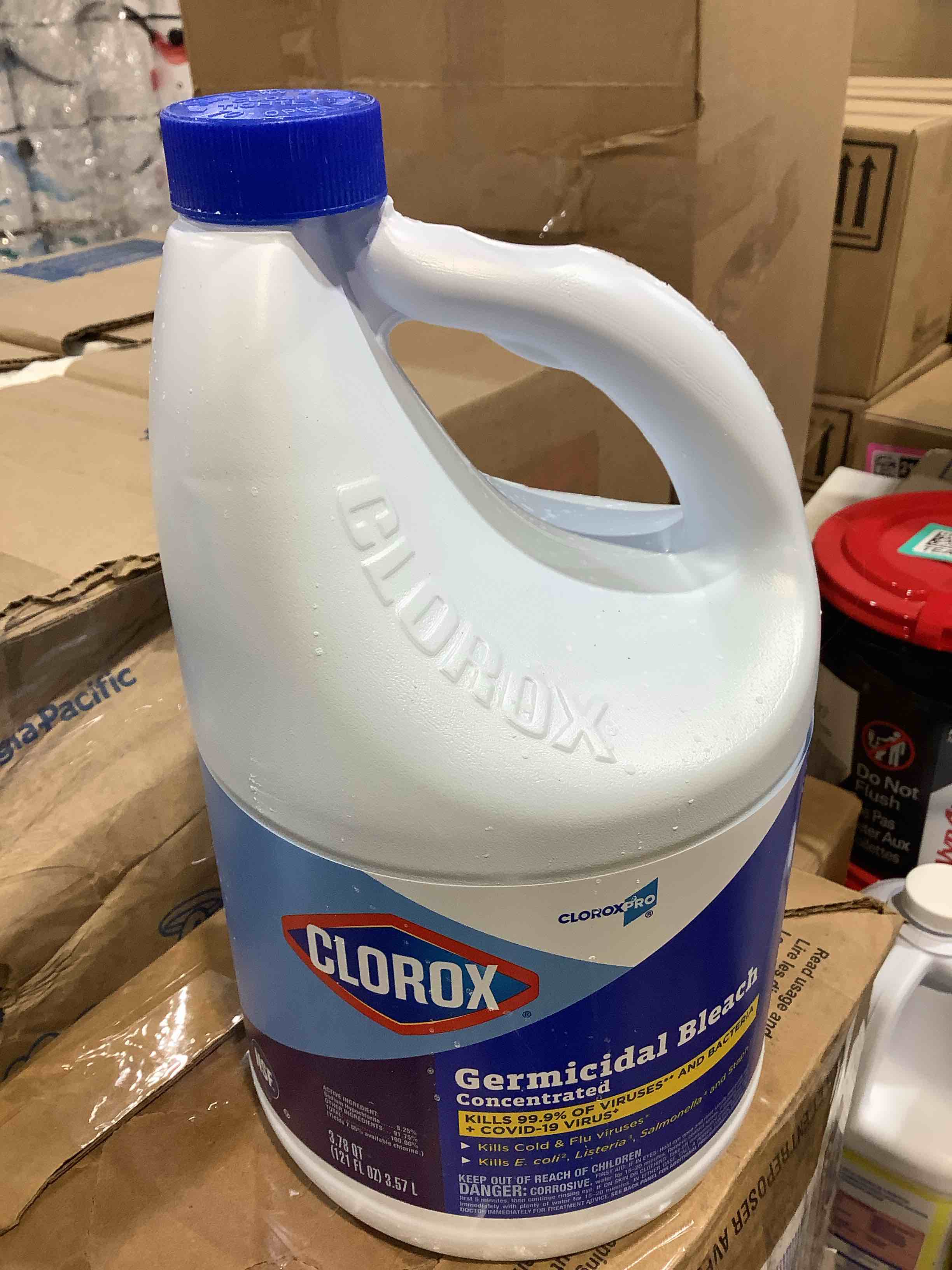 Condition photo showing New/Like New for clorox, clo30966ct, commercial solutions germicidal bleach, 1 gallon clear
