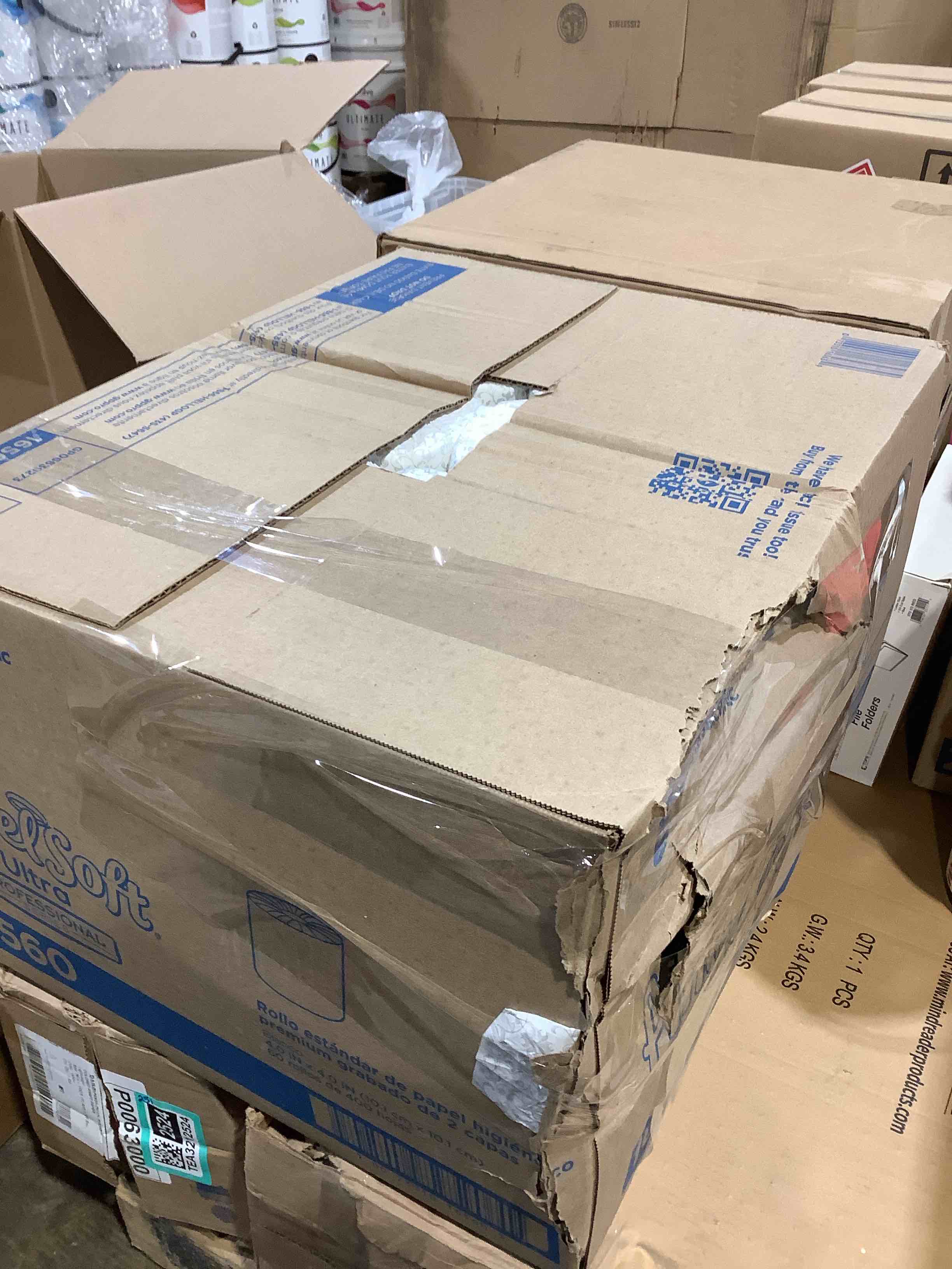 Condition photo showing New/Like New for angel soft ultra professional series embossed 2-ply toilet paper  400 sheets/roll  60 rolls/case