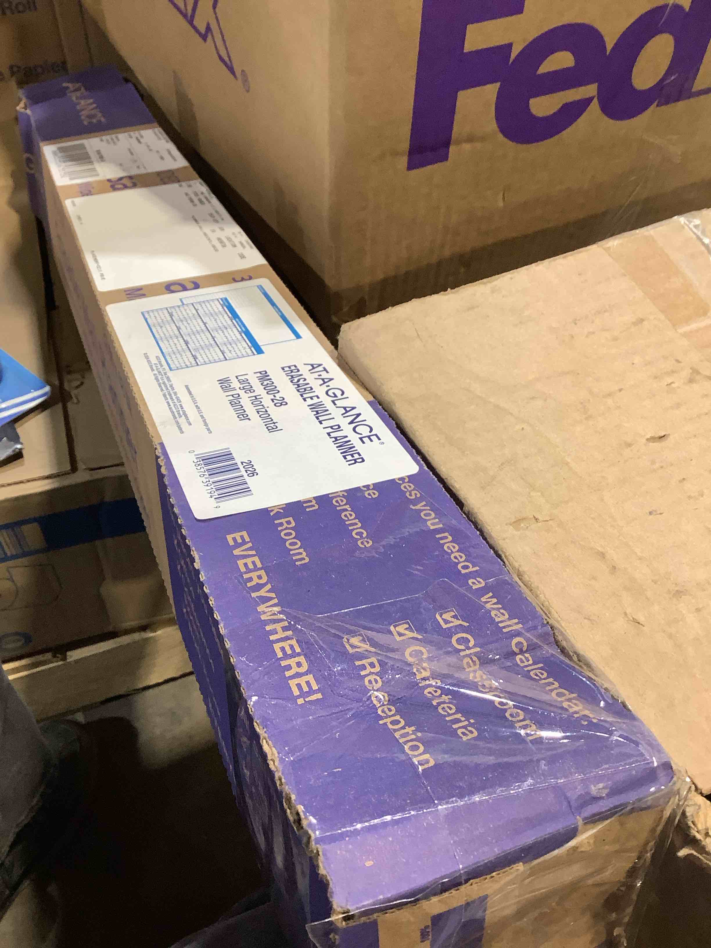 Condition photo showing Good Condition for at-a-glance 2026 horizontal reversible erasable wall calendar extra large 48 x 32"