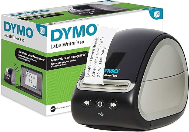 dymo® labelwriter® 550 label maker  direct printing  automatic label prints  1 count, in office 