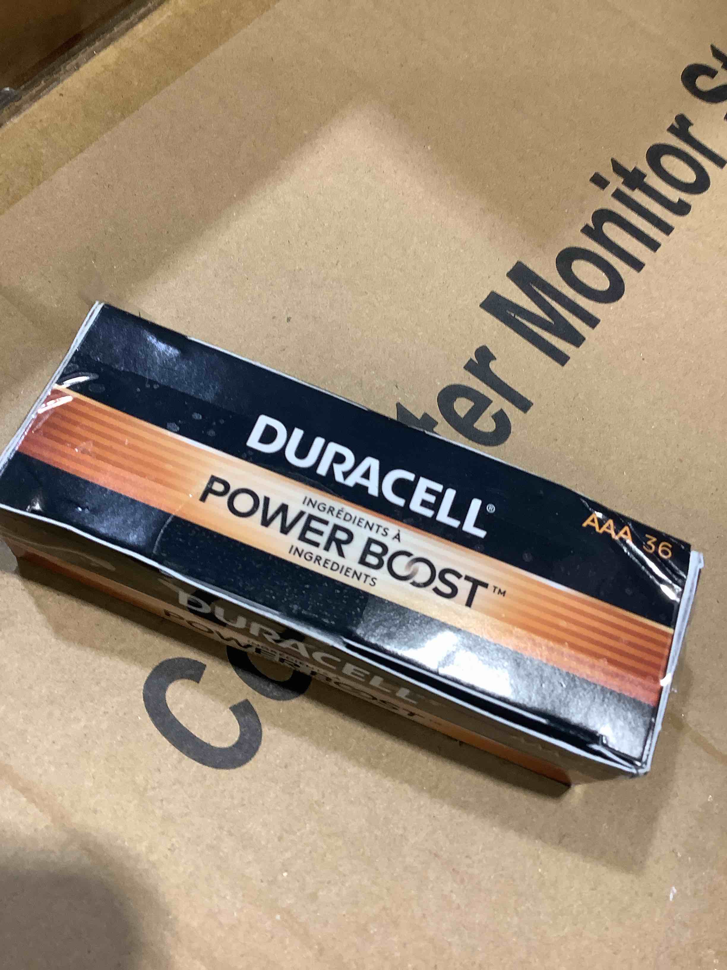 Condition photo showing New/Like New for duracell® power boost coppertop alkaline aaa batteries  36/pack mn24p36, in office