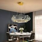 Efperfect Lotus Leaf Modern Sleek Led Ring chandelier for dining room, foyer or kitchen island