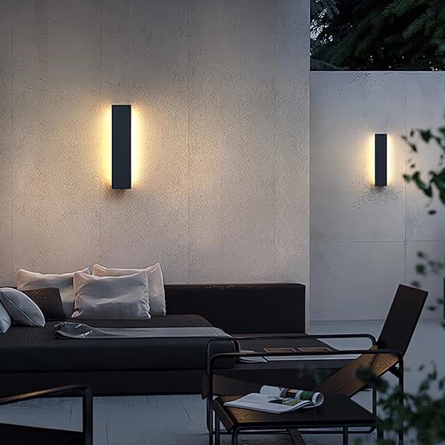 24 inch LED outdoor wall lights, 1 light