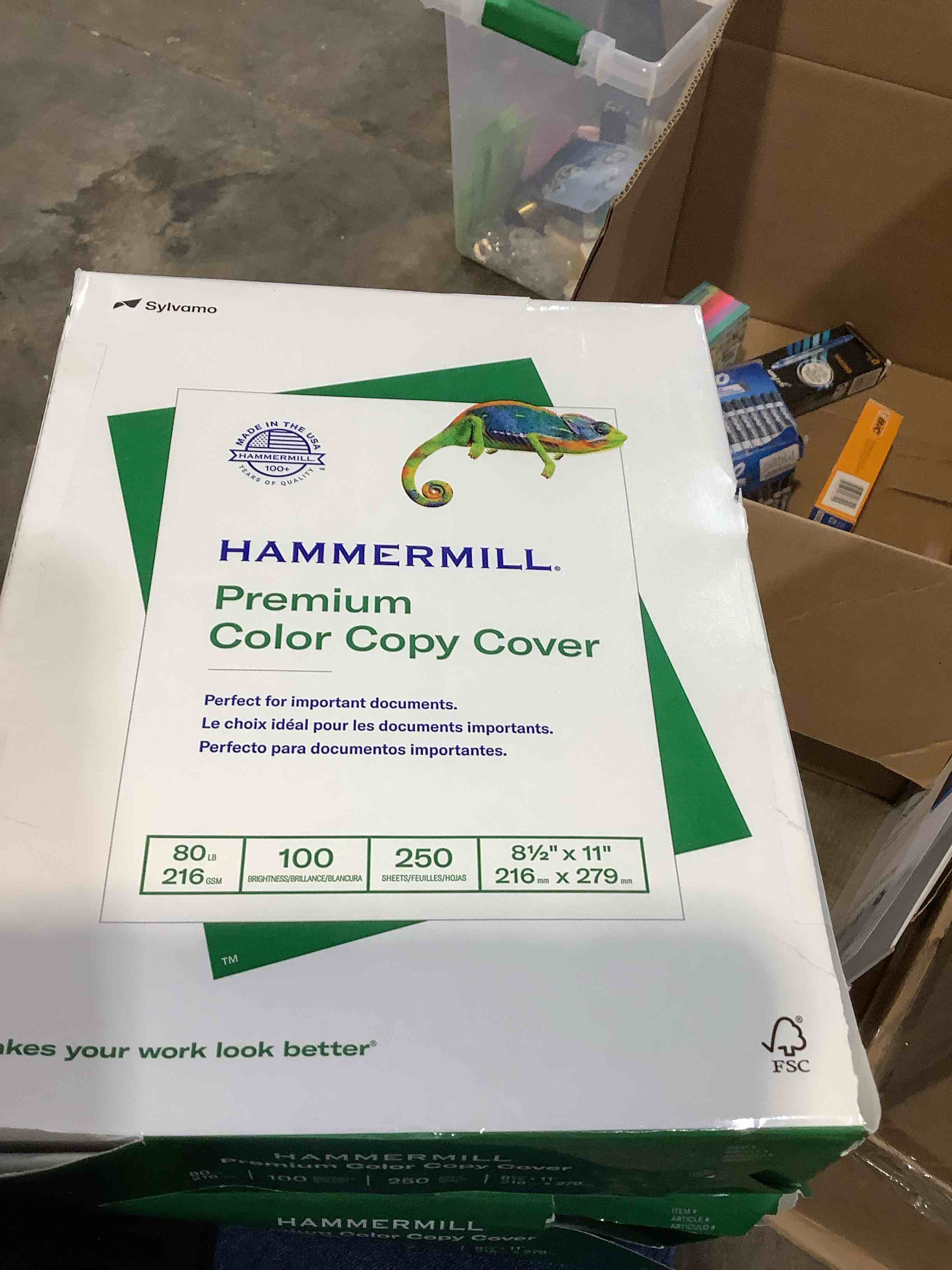 Condition photo showing Good Condition for hammermill  ham120023  color copy cover for colour copiers  inkjet & laser printers  250 / pack  white