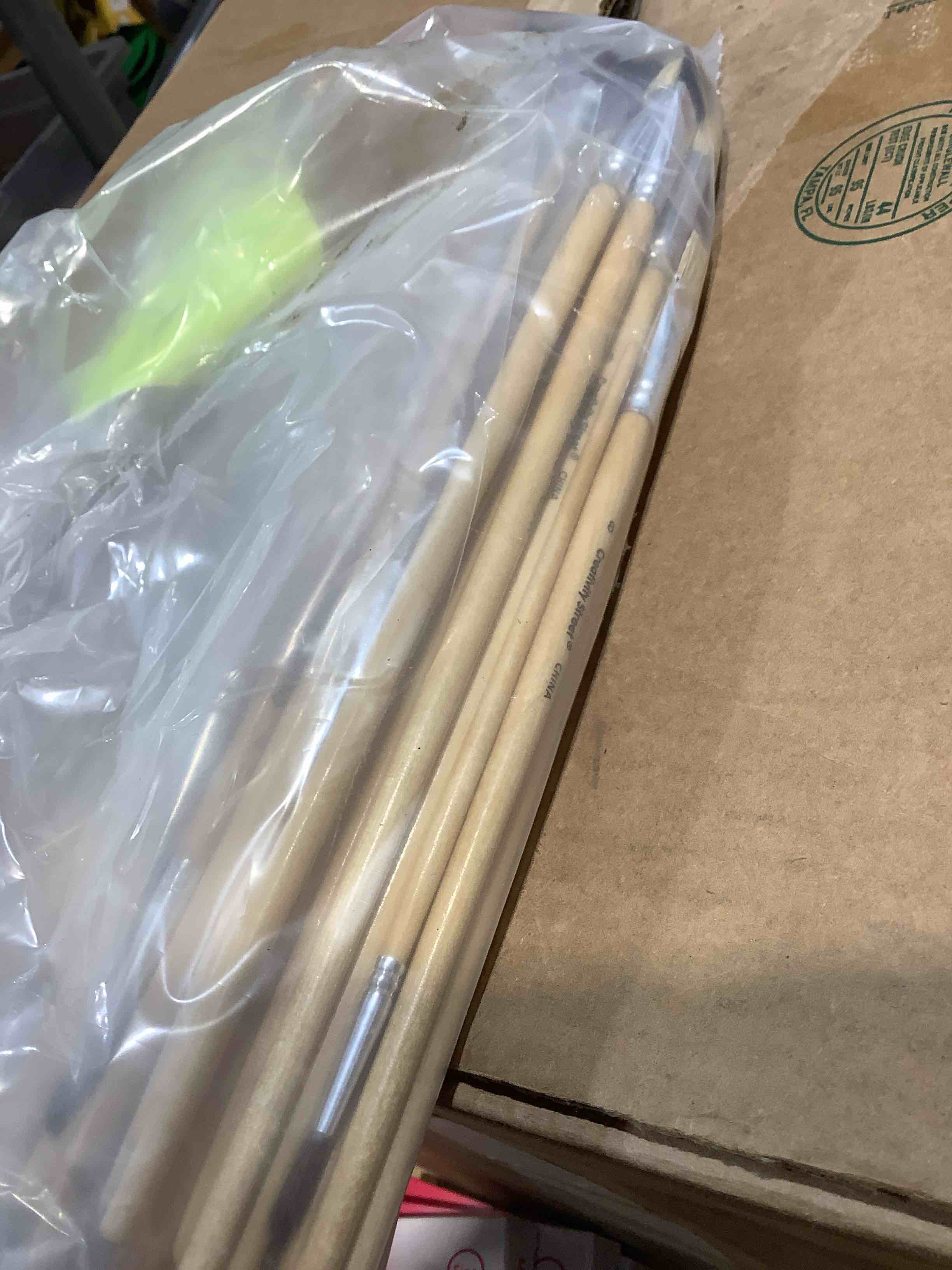 Condition photo showing As Is for creativity street 5167 colossal brush, natural bristle, flat, 30/set