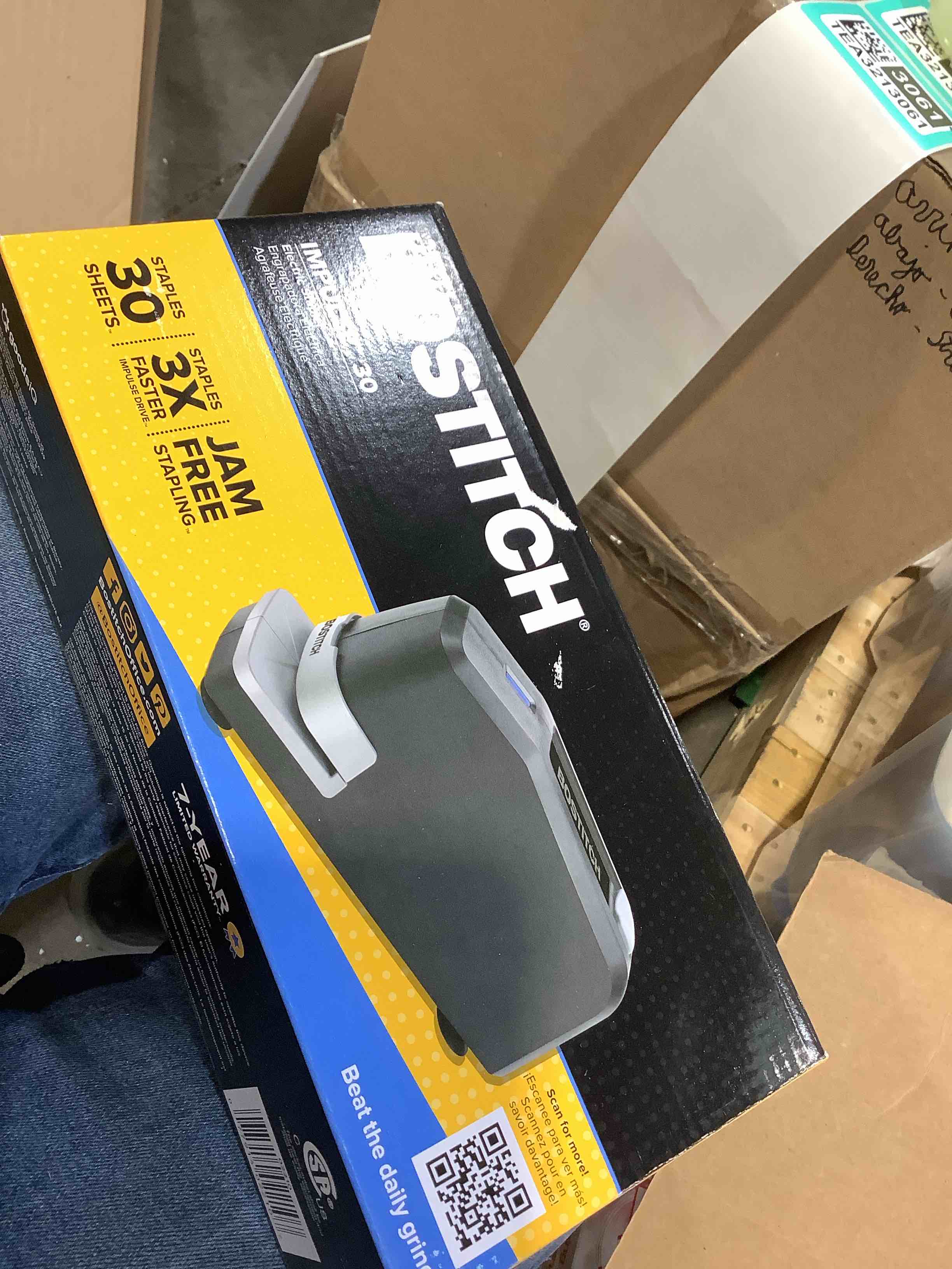 Condition photo showing New/Like New for bostitch impulse 30 sheet electric stapler black