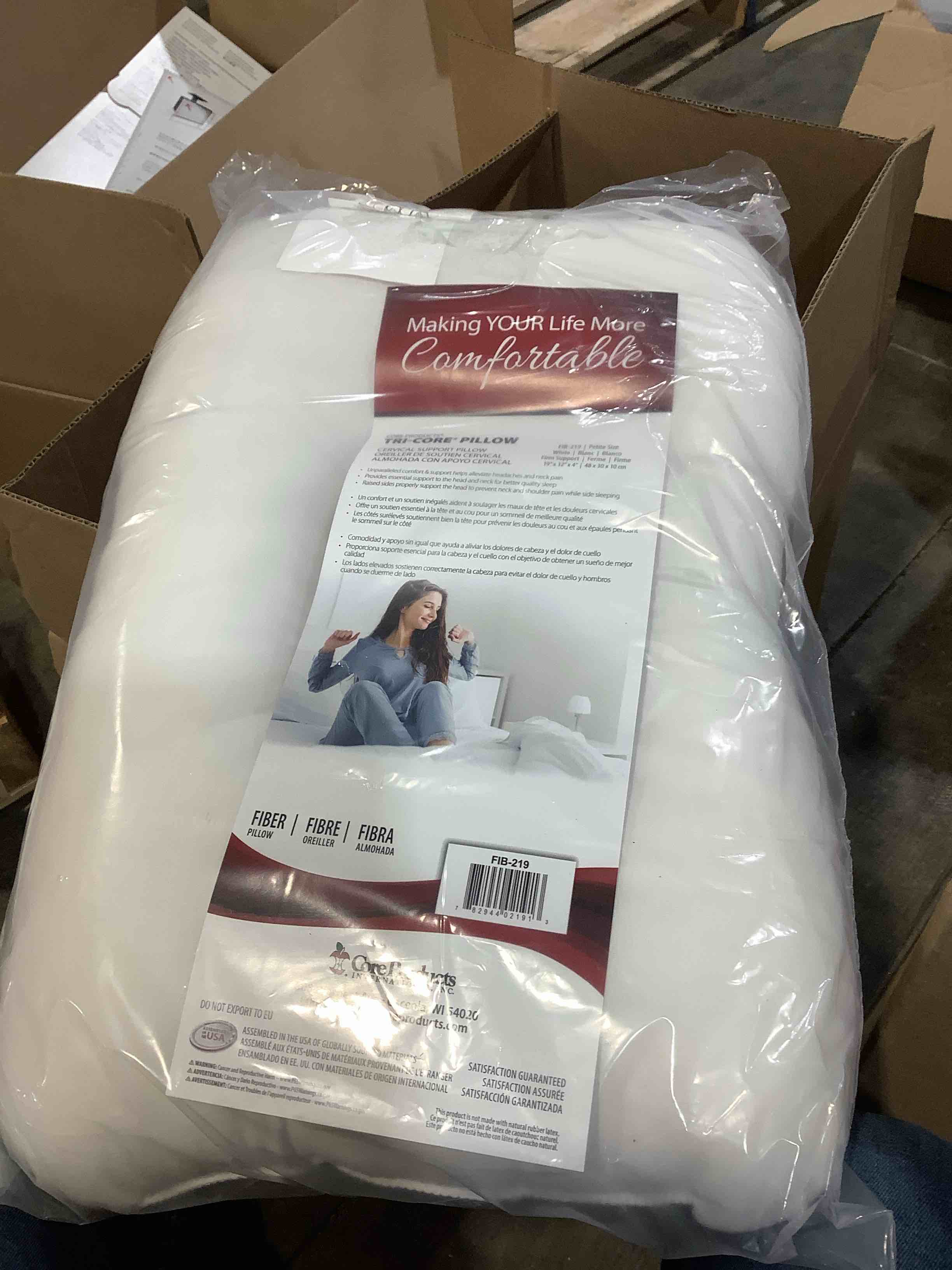 Condition photo showing New/Like New for core products tri-core cervical orthopedic neck support pillow  helps ease pain