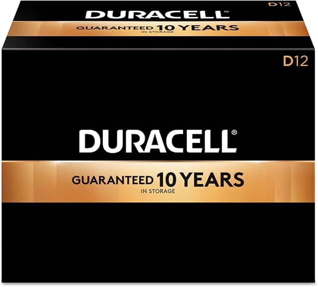 Duracell D 12 Pack Batteries, in office