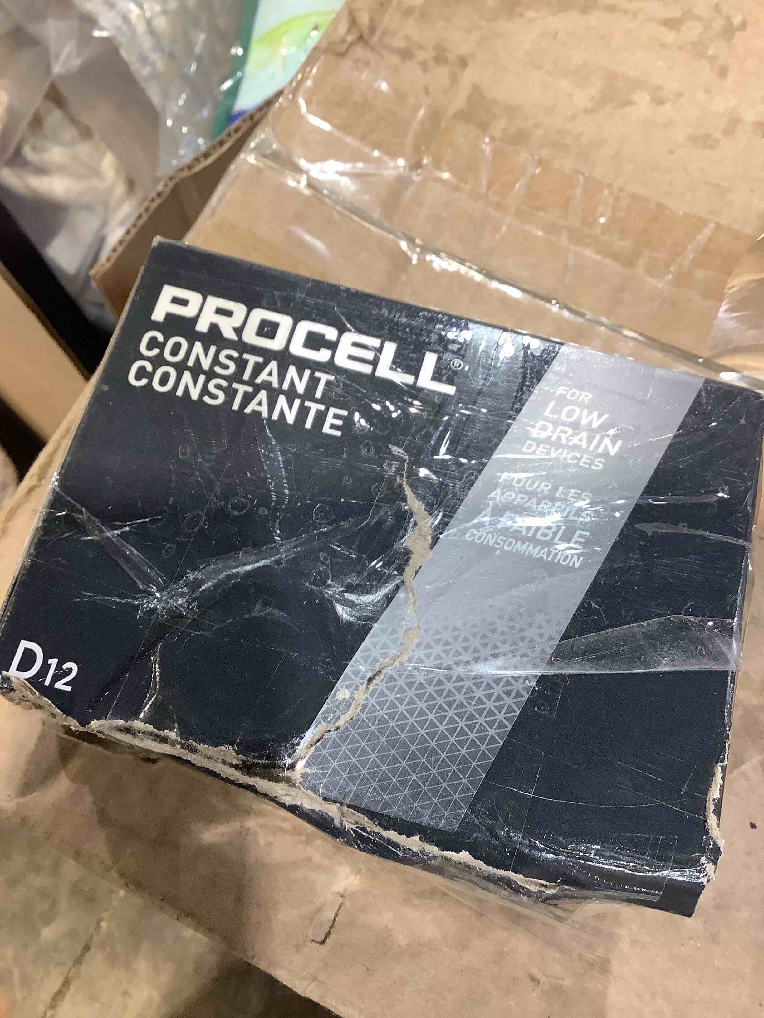 Condition photo showing New/Like New for duracell procell alkaline d batteries 12/box, in office box torn