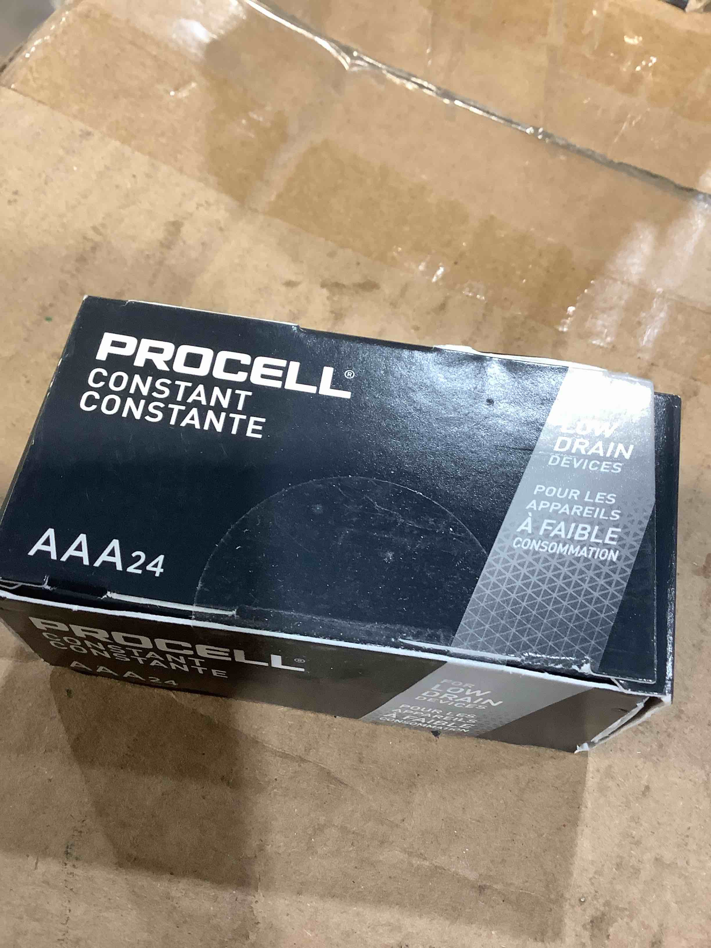 Condition photo showing New/Like New for procell aaa alkaline batteries  box of 24, in office