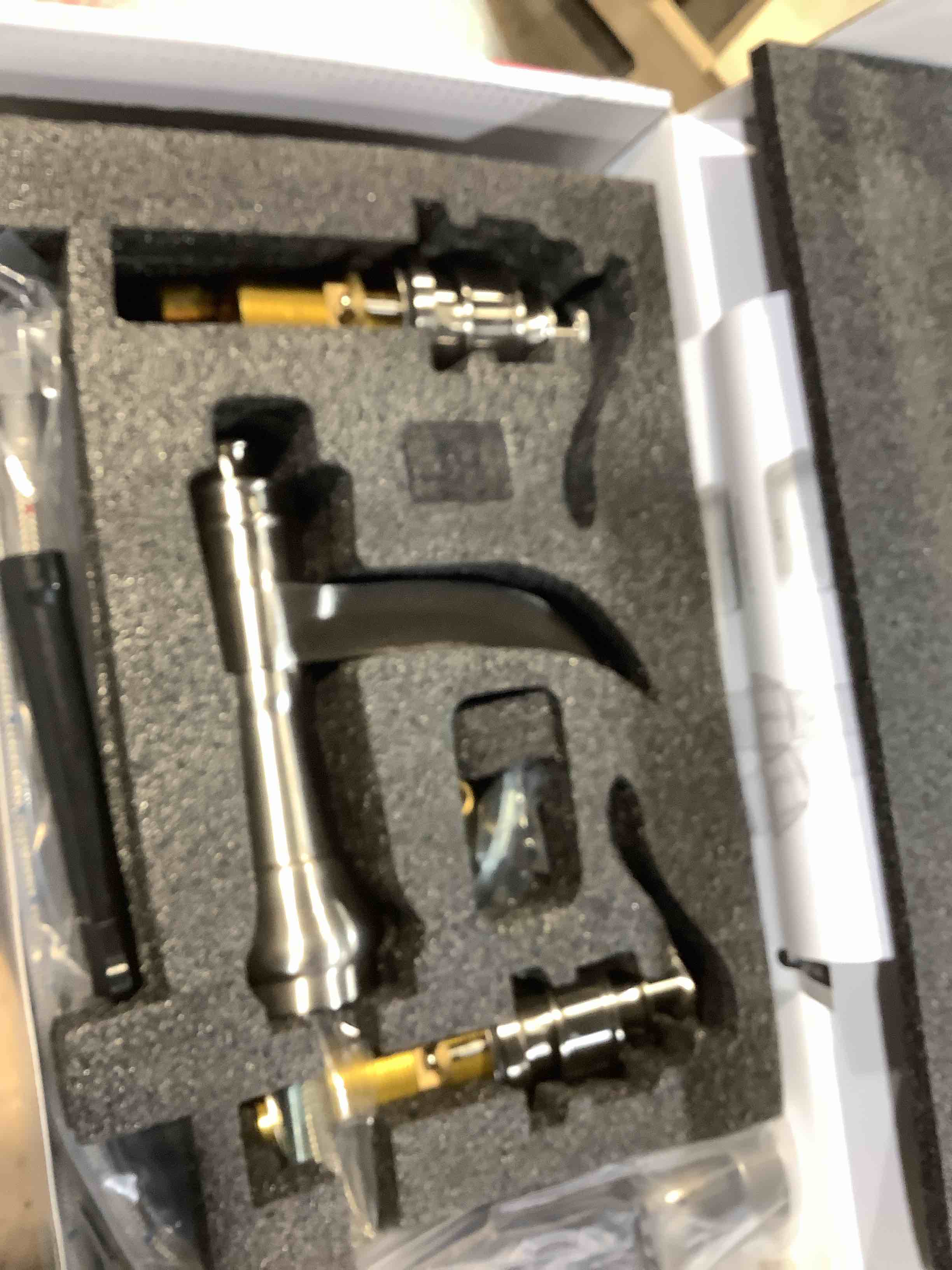 Condition photo showing New/Like New for 8 - 16" 3 hole 2 handle widespread bathroom faucet 