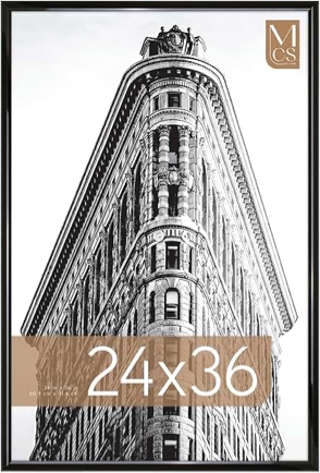 staples 24" x 36" mdf poster frame, black