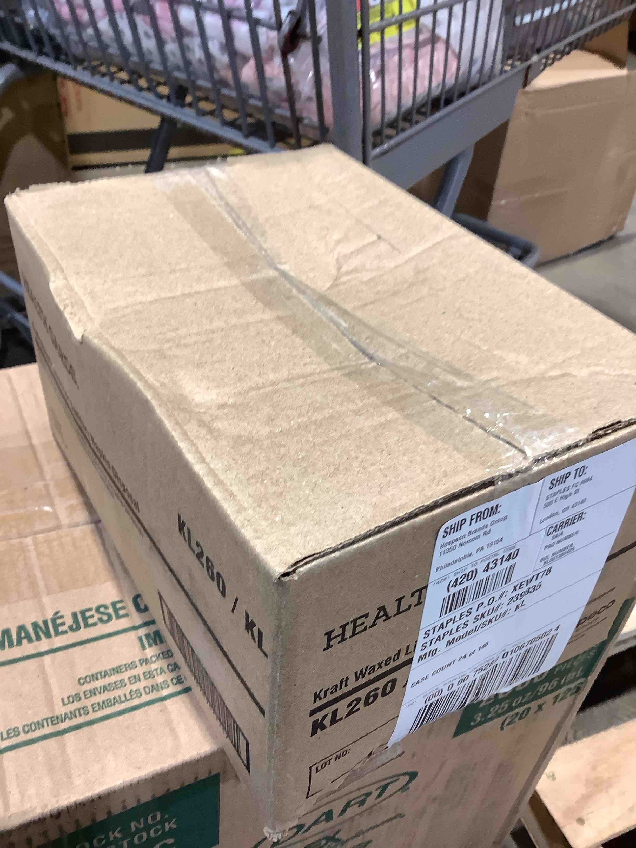 Condition photo showing New/Like New for hospeco receptacle liners 7.50  width x 10.25  length x 3.50  depth - kraft paper - 500/carton - sanitary napkin